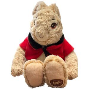 Dan Dee Peter Rabbit 14” Plush Bunny Red Coat Soft Stuffed Animal